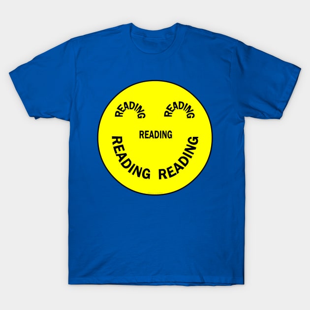 Reading Smiling Face T-Shirt by Barthol Graphics